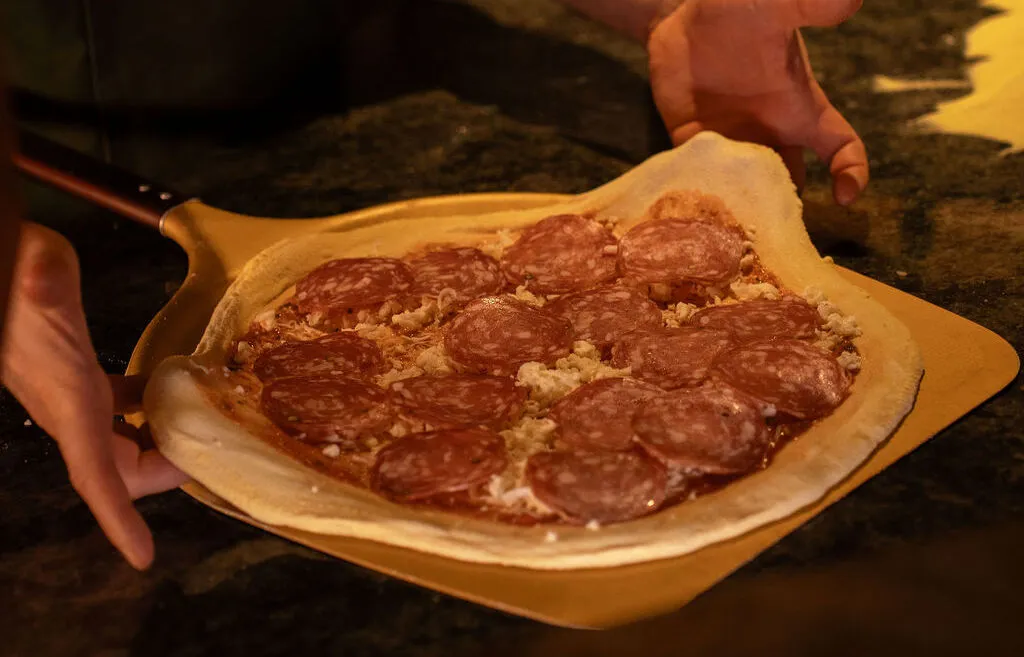 Szalámis pizza Budapesten